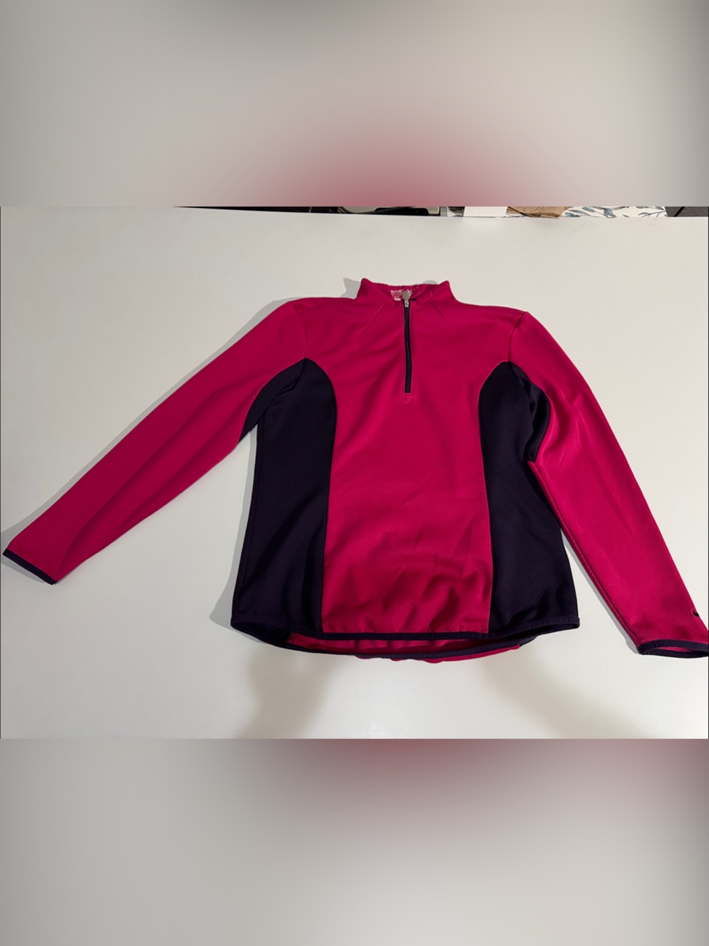 Nike Pink and Black Women's Half-Zip Jacket